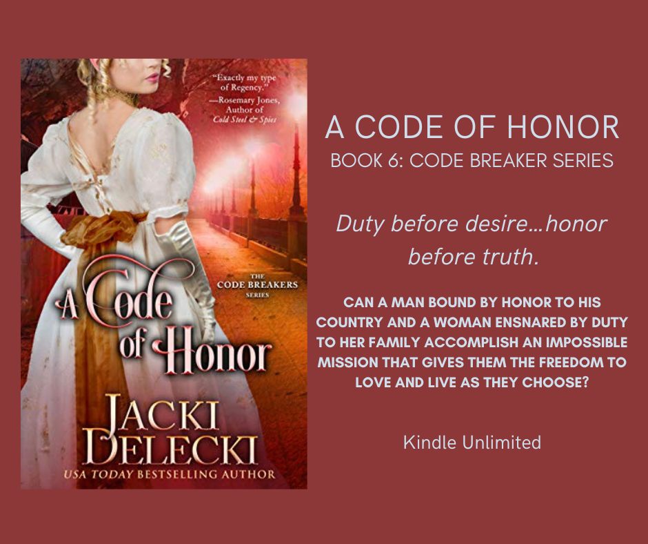 Don’t miss A Code Of Honor, the 6th enticing book in The Code Breakers Series by USA Today bestselling author Jacki Delecki. Read it now in Kindle Unlimited. → buff.ly/3GLvd4A