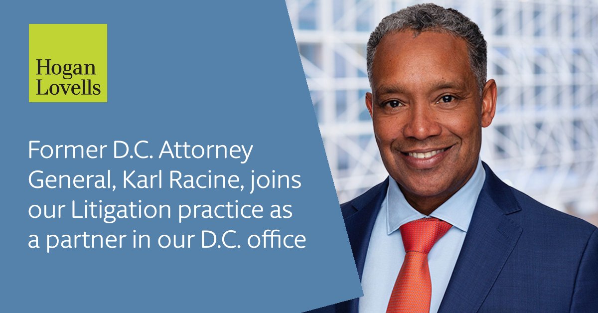 We are thrilled to announce that Former D.C. Attorney General, <a href="/KarlRacineDC/">Karl Racine</a>, has joined our litigation practice as a partner in our Washington, D.C. office. 

Welcome to the firm Karl!
bit.ly/3IVrEvd
