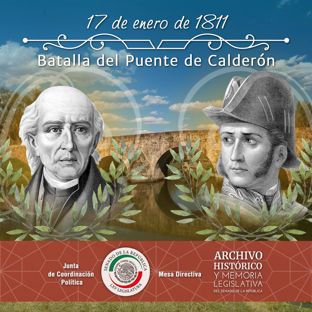 Una de las últimas acciones independentistas comandadas por Miguel Hidalgo se libró cerca de Zapotlanejo, en #Jalisco, el #17deEnero de 1811: fue la batalla del Puente de Calderón, que perdió el ejército insurgente, el cual debió partir al norte, donde se capturó a sus líderes.