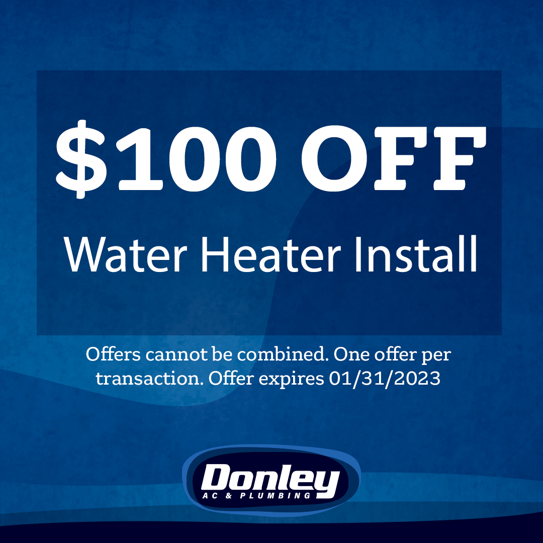 donleyservice's tweet photo. Is your water not as hot as it used to be? 
👀 Don't put off looking into the cause. If it's your water heater, the sooner you replace it, the better.
👉 Right now, get $100 off a water heater install. 
https://t.co/hZewnGJJkA

Offer expires 1/31/23 https://t.co/y7C8MkzX8x