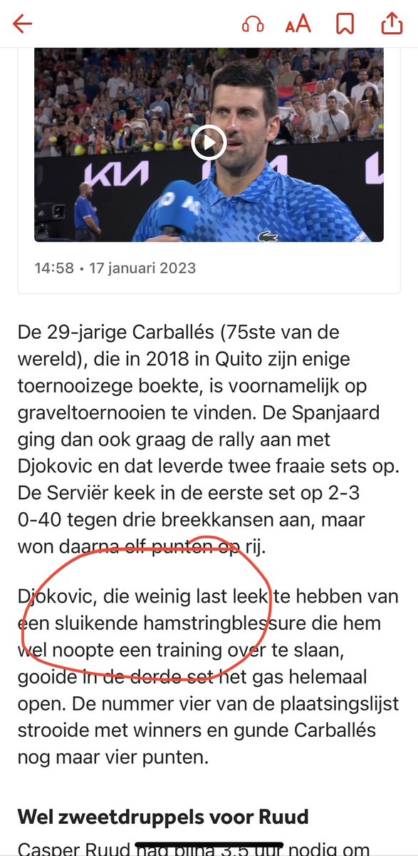 Iemand enig idee wat een sluikende hamstringblessure is? #dtv