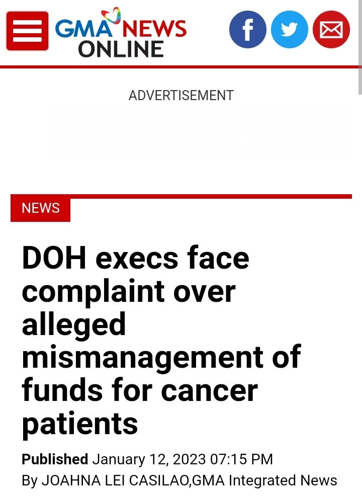 sassy_eth's tweet photo. PAALALA:

Read:https://t.co/HTCGnaOFJC

Wag hayaang masapawan ng  GMRC issue ni Alex Gonzaga yung graft &amp; malversation charges filed against DOH officials dahil sa alleged mismanagement ng funds na para dapat sa mga CANCER PATIENTS. https://t.co/uNBHfmpZ60