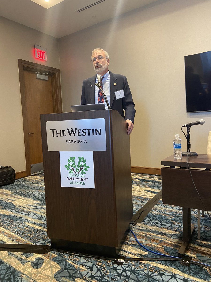 SEA_labor's tweet photo. Big thank you to @RepAndyHarrisMD for attending and speaking at our Annual Meeting in Sarasota, FL. Next step, Returning Worker Exemption! https://t.co/97nkvXMbln