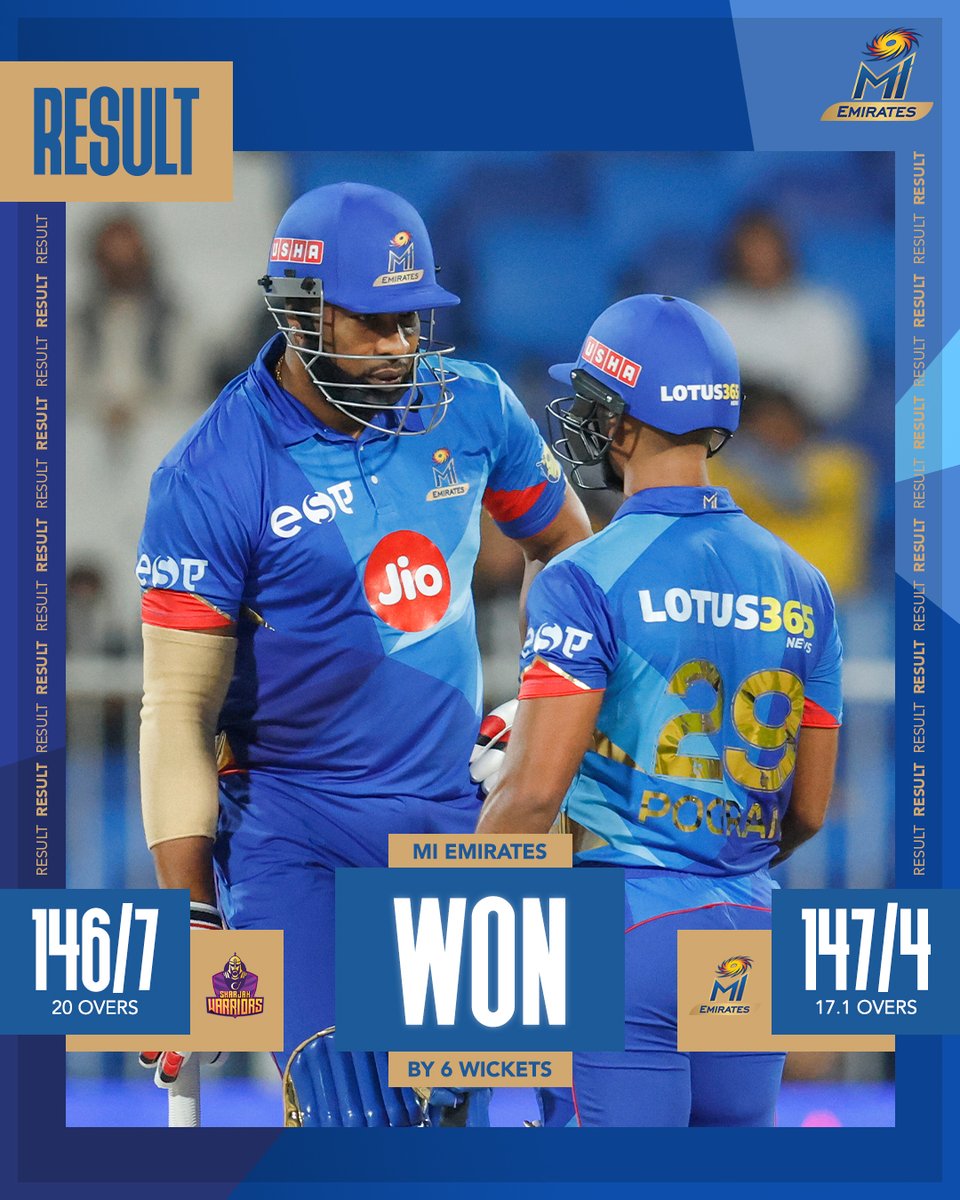MIEmirates's tweet photo. 2 wins in 2 for the boys in blue ππ
#MIEmirates #OneFamily #SWvMI https://t.co/ubgVWBZH5i