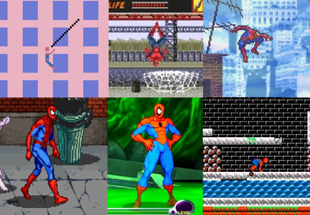 MikeJMika's tweet photo. I want to do a Spider-Man multi-player multiverse action game that simultaneously uses Spider-Man from all of his past games from Atari 2600, Shinobi, GBA. Arcade, MvC2, Amiga, 32x, etc. https://t.co/4XtS5bqWpd