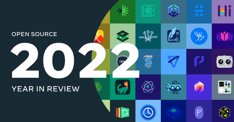 MetaOpenSource's tweet photo. In 2022, Meta grew its support for open source projects and the community. In addition to new project updates and releases, discover how Meta worked to expand outreach and build open source alongside the community in the open source year in review: https://t.co/9tVxARxUbQ