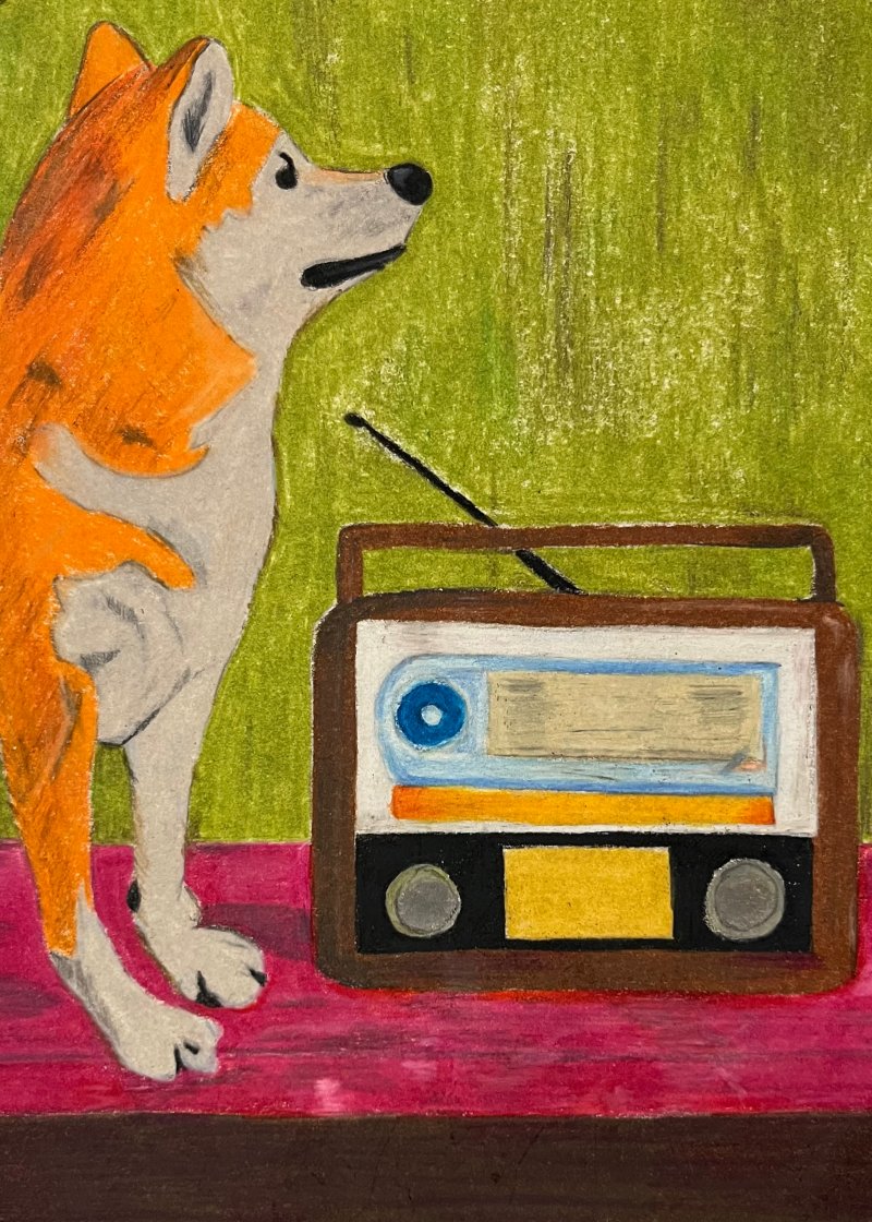 BucaPunk's tweet photo. When I need some calm,
When I need life to be slow,
It's like a soothing balm,
Chillin' with my old radio!
Please to share, RADIOLIFE, my newest submission for inspection at the Rare Doge Directory!
#RareDoge #Dogeparty #XDP #RareRejects https://t.co/xPXDsup42N