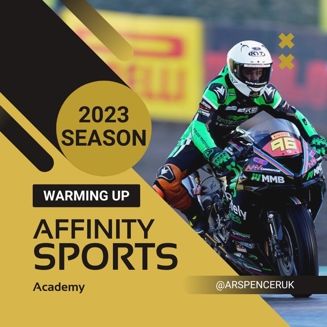 ARSpencerUK's tweet photo. Proud to sponsor @AcademyAffinity, giving young riders in the UK the chance to chase their dreams and become the next big thing in the world of superbikes! ๐๏ธ๐ช #AffinitySportsAcademy #RideToWin #UKRiders #SponsorLove #ARSpencerUK https://t.co/SedRpHm8yT