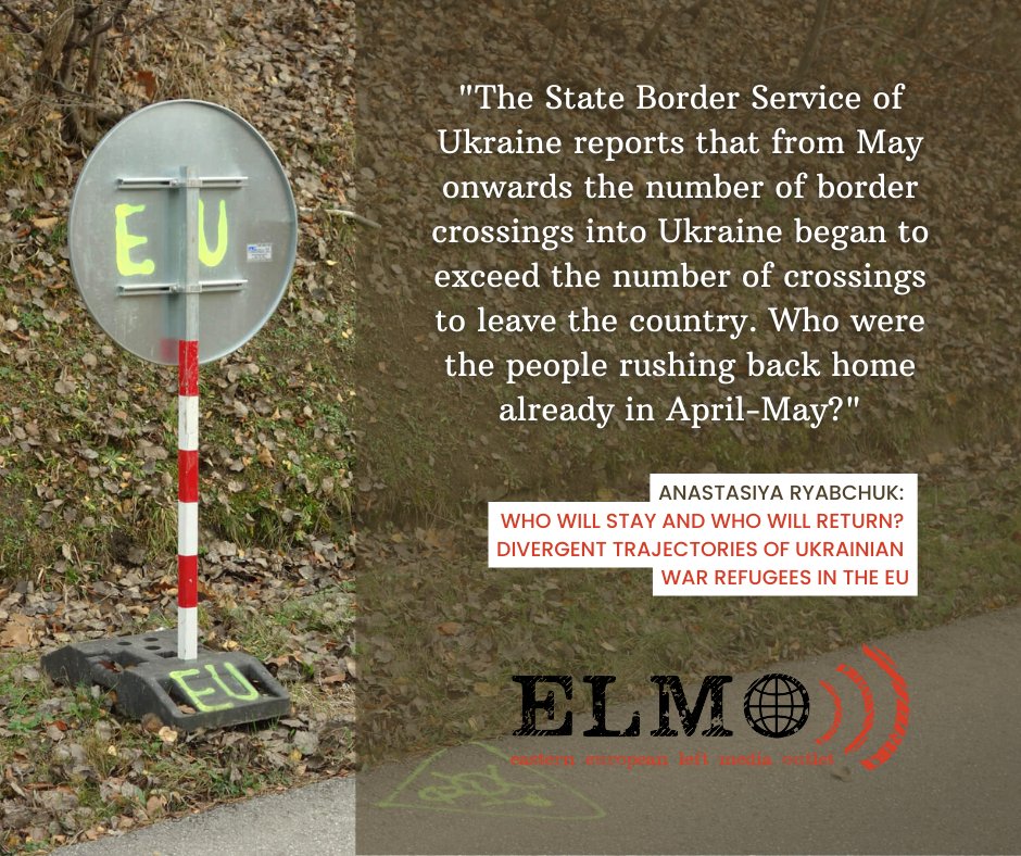 In the first part of our multilingual #migration themed series, read Anastasiya Riabchuk's analysis of different data about how #Ukrainian #refugees see their future and possibilities.

English and links to other languages on <a href="/LeftEast1/">LeftEast</a> : tinyurl.com/whowillstay