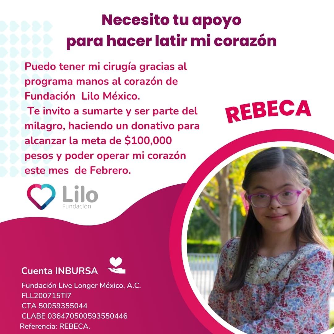AnguloInforma's tweet photo. #ÁnguloSocial || Ayudemos a Rebeca 🙏🙏🙏 https://t.co/60bzMLDrUD