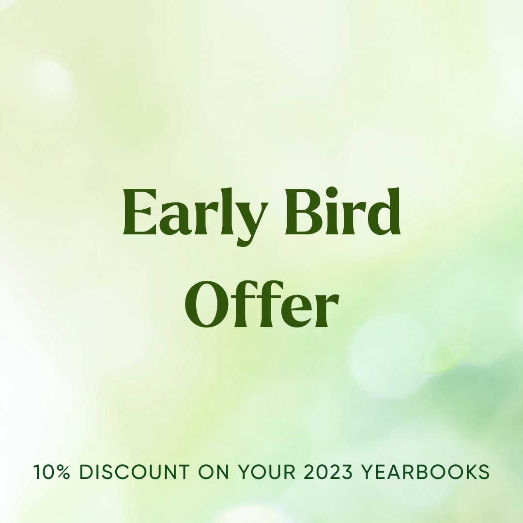 YearbookMachine's tweet photo. Place a £200 deposit to secure 10% off the final cost of your yearbooks.💸Our Early Bird offer is available until 31st Jan. Email support@yearbook.com for more info! https://t.co/sNyqbNOGRb