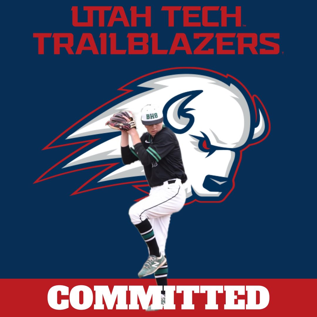 I am excited to announce that after serving a mission I will continue my academic and baseball career at Utah Tech University! Want to thank my family, coaches, and teammates who have helped me get to this point! Go blazers🦬🦬 @bonnbees26 @MickWeb8 @UtahTech_BASE