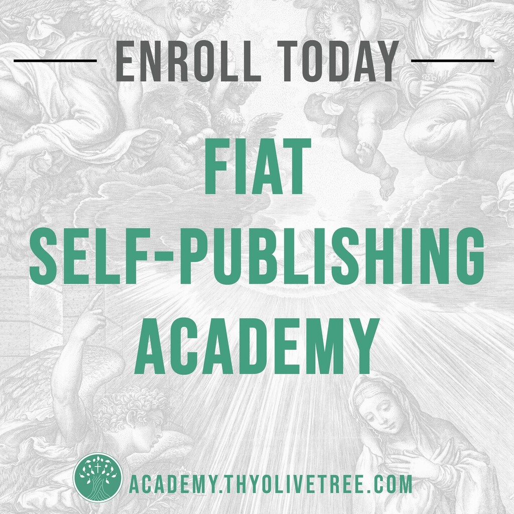 CatholicCeo's tweet photo. A friend of The Catholic CEO, Kate Frantz of @thyolivetree is opening the Fiat Self-Publishing Academy.

Is there a story on your heart you’ve been wanting to share? A book you’ve written but never published? Maybe a book you’ve published but need help m… https://t.co/JlRrnxqyBC https://t.co/dW6GQr961c