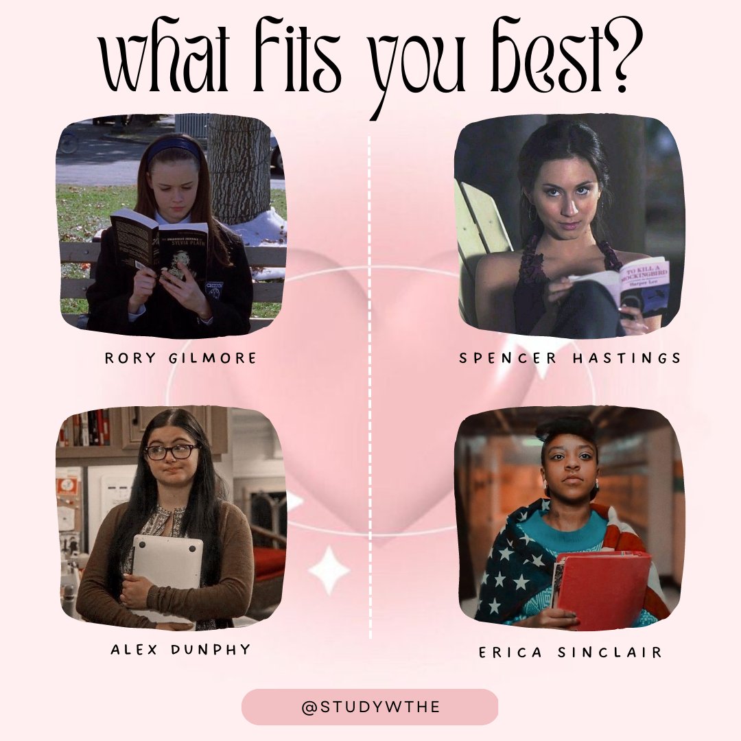 studythena's tweet image. 12 – extra ♡
com qual queridinha do studytwt você mais se parece?