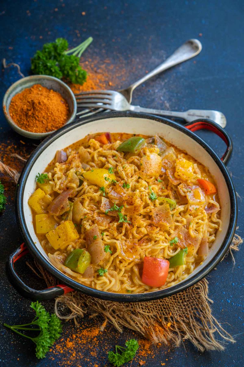 Click on the link for the recipe - whiskaffair.com/peri-peri-magg…

Want a twist in your regular Maggi? Then try this delicious and spicy Peri Peri Maggi (vegetarian).