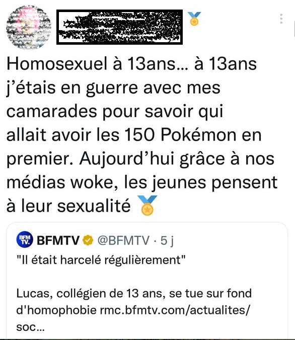 AEffondrement's tweet photo. À 13 ans, mon meilleur ami a débarqué chez nous le nez pété parce que son père n'avait pas supporté son coming-out. 

Voir 4000 sacs à merde venir liker ce tweet me fout la gerbe. 

Oui l'homophobie tue, hier et aujourd'hui. https://t.co/dt3XUvxWNv