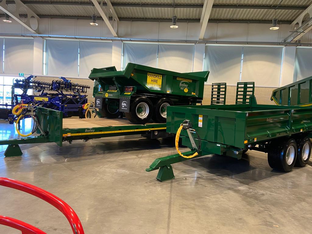 BaileyTrailer's tweet photo. We're all set up &amp; ready to go for @RiponFarmServ  2-day New Year Show, taking place at the Yorkshire Event Centre, Harrogate. The event is free to attend - if you're visiting, do stop by and we'll be happy to walk you through the trailers on show &amp; discuss the rest of our range. https://t.co/EB5XEECprU