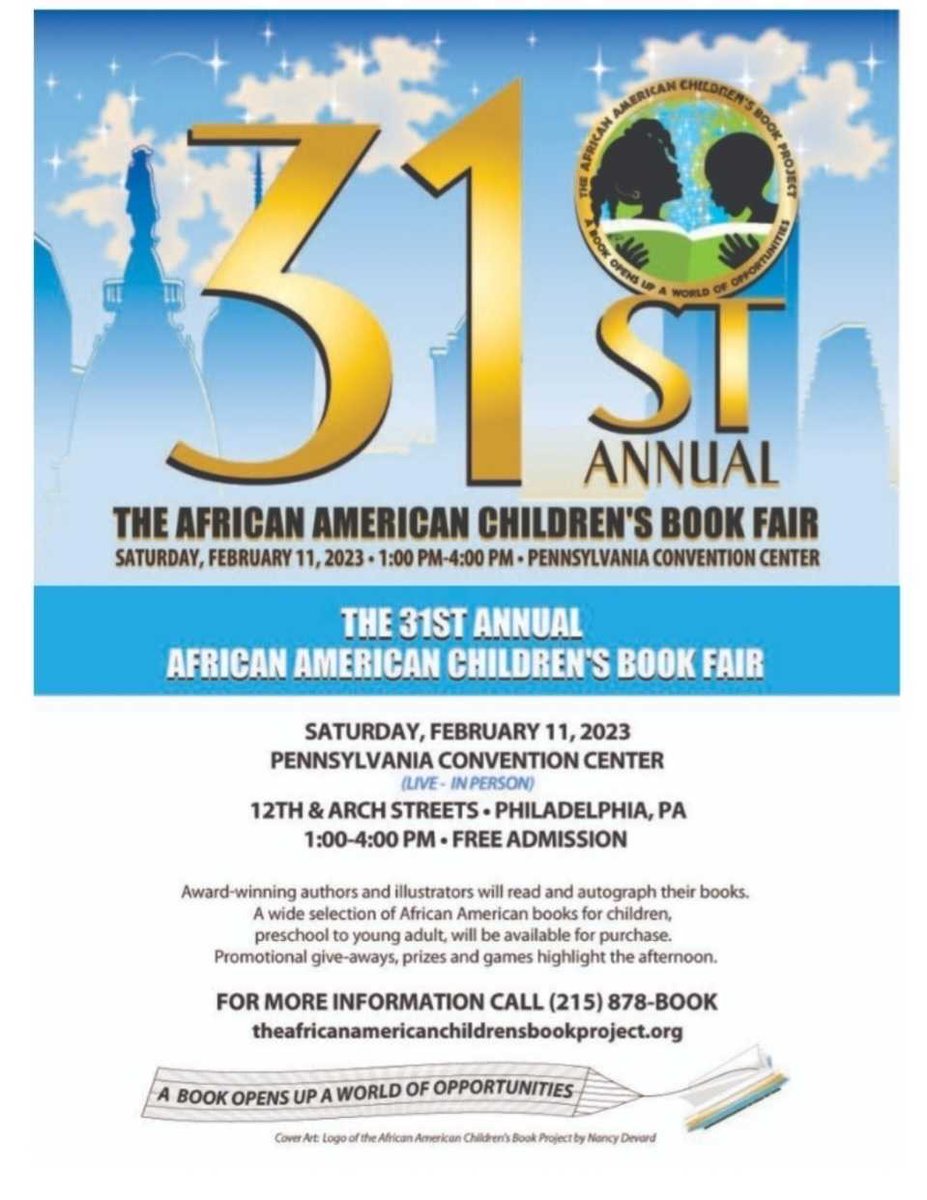 #SerendipitiyLit #author Derrick Barnes and #illustrator Gordon C James will be at this year’s African American Children’s Book Fair in February! Be sure to visit their website for details. ow.ly/LHxC50MqFXP @Author_DDB @GordonCJamesArt @AACBookProject