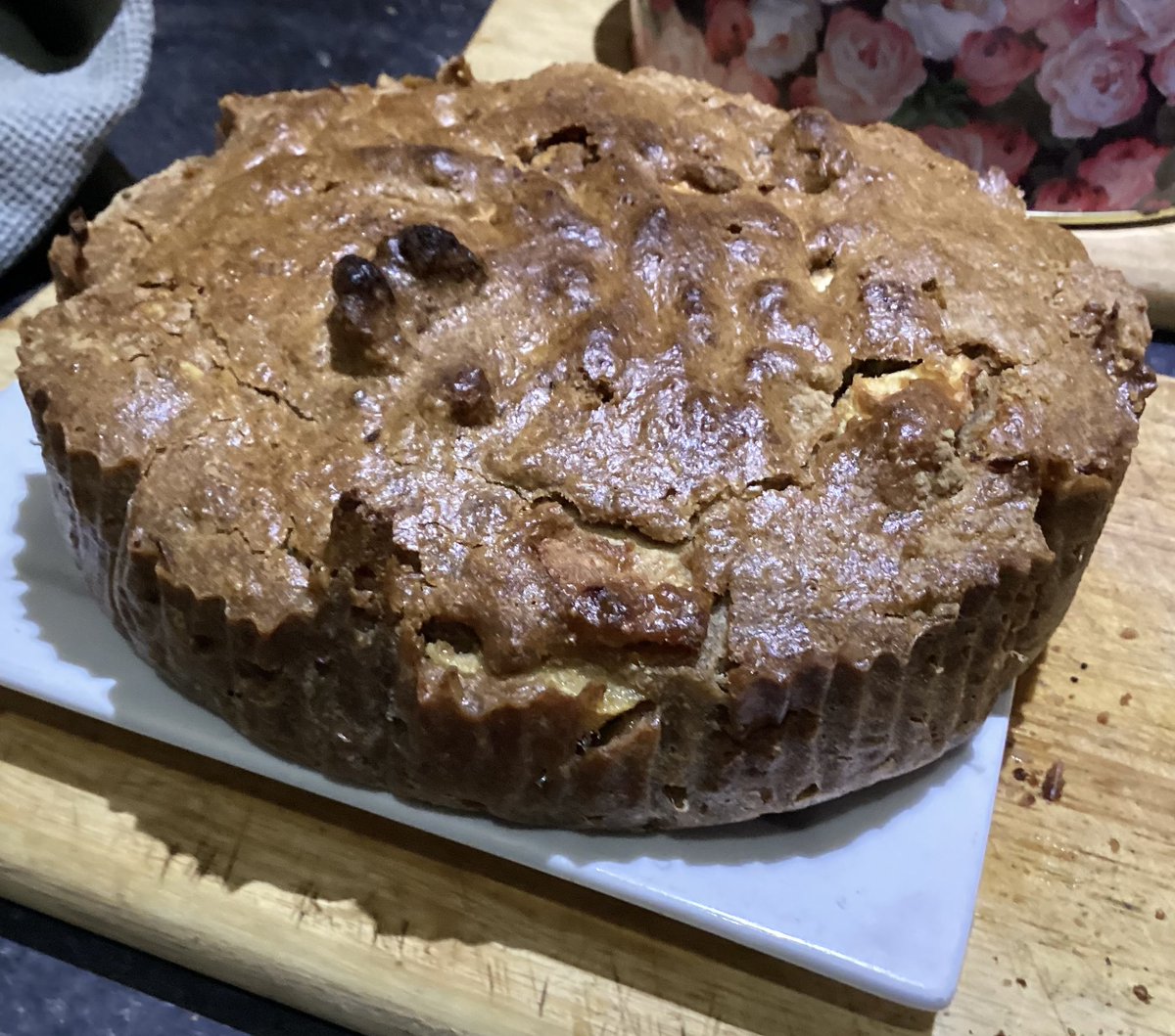 Hgbakes1's tweet photo. Apple and walnut cake https://t.co/8jnQYmMU2w