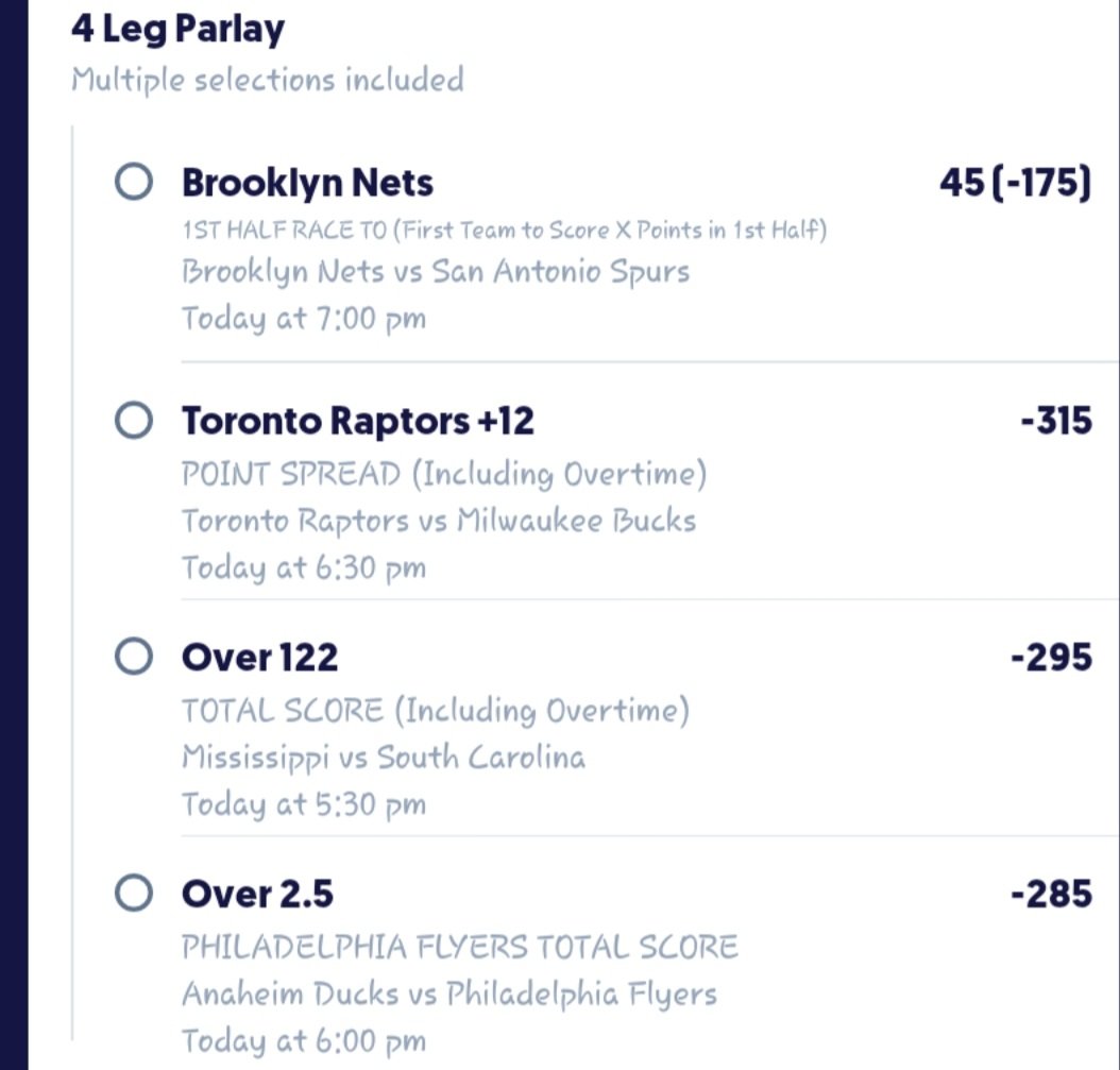 AkatsukiBets's tweet photo. Let's see if we can't make it three days straight. 
Brooklyn race to 45 @DollarSensei
Toronto +12 @Blankwontlose
Over 122 @InfiniteParlay
Over 2.5 @VespaProps

#gamblingtwitter #prizepicks #UnderdogFantasy #fliff #fanduel #bovada https://t.co/BoiqufyBqx