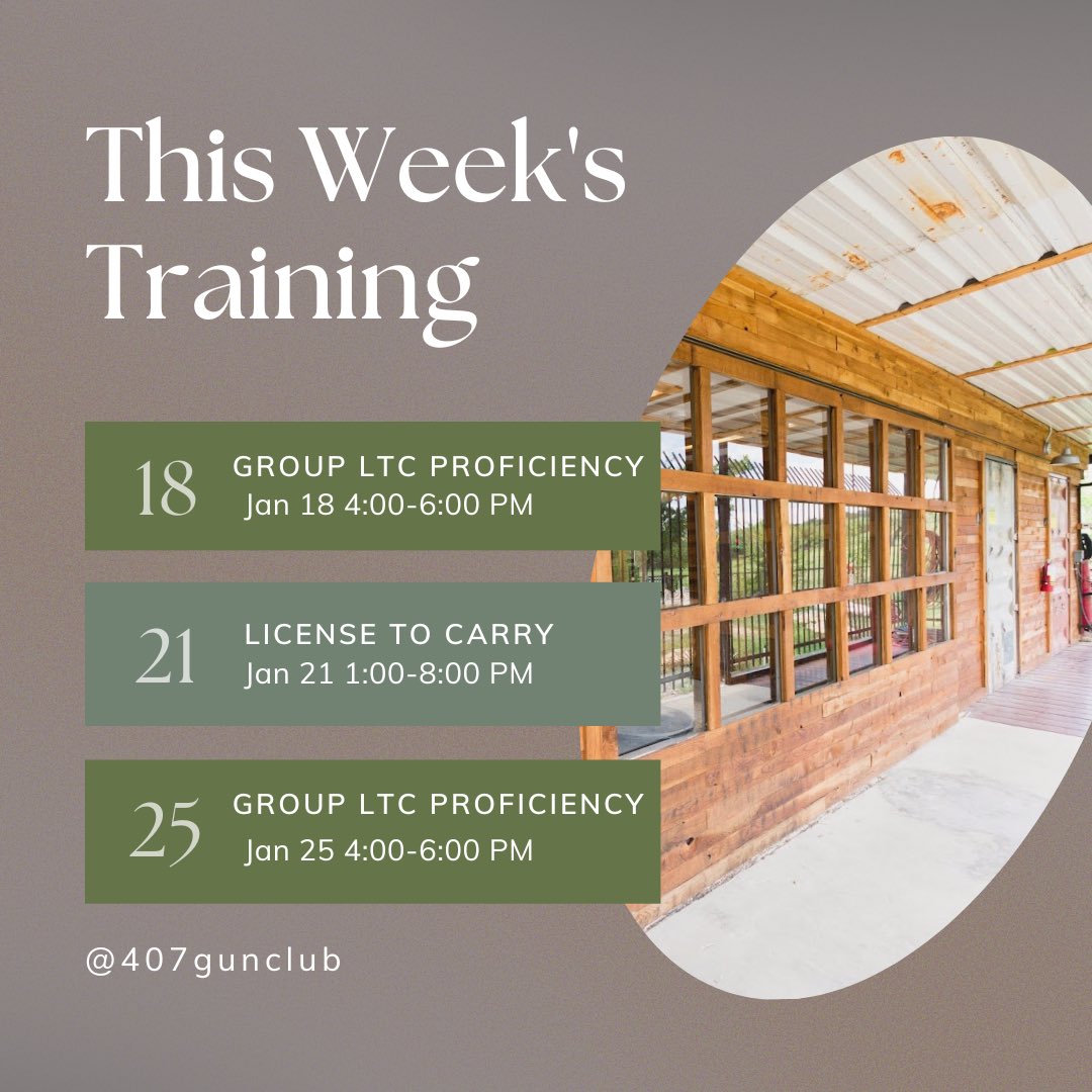 407GunClub's tweet photo. Go to our website to get your spot! #licensetocarry #firearmstraining #gunrange https://t.co/K9RNblVOa3