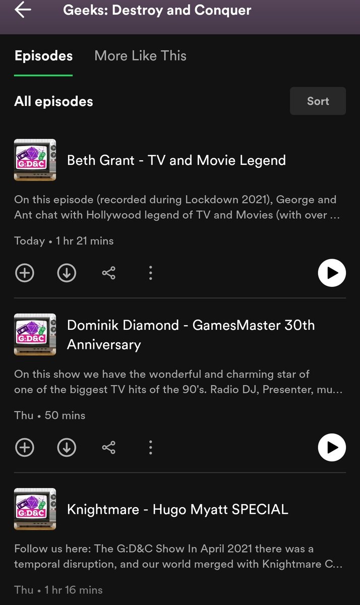 *LINK IN BIO*
3 of our most popular shows of all time are now up on #spotify 

Lockdown interviews with Hollywood legend <a href="/BethGrantActor/">Beth Grant</a> 
Radio DJ &amp; retro gaming icon <a href="/DominikDiamond/">Dominik Diamond</a> &amp;
Hugo Myatt, guardian of 'Knightmare Castle'. 
#Knightmare 
#podcasts #geek #retro #movies #tv