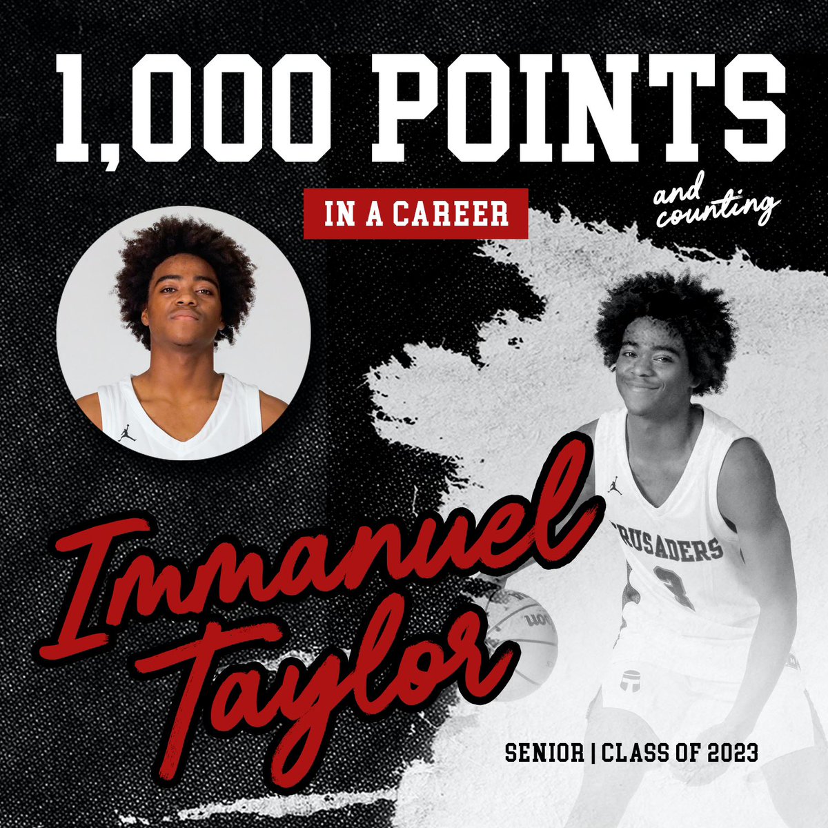 VCSAthletics's tweet image. A HUGE congratulations to senior guard Immanuel Taylor, who surpassed 1,000 career points this season! IT has been a cornerstone of the boys hoops program during his VCS tenure. We are so proud of his contributions and even more thankful for his leadership and character!