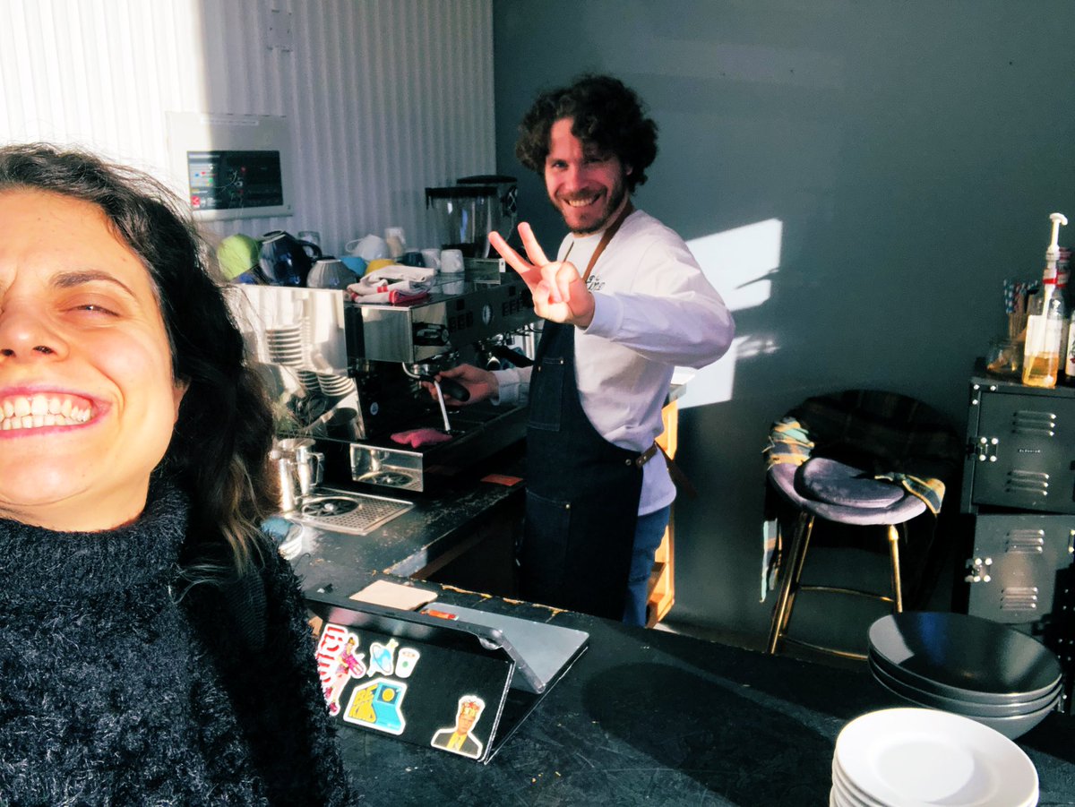 korinations's tweet photo. Cycle to work = free lush coffee made by Liam @TramshedTech ! The sunny skies made it easier to cycle all the way from Roath to meet w my brilliant colleagues @futuregencymru 😍🤓 #TreatMe #caffeinefree #productivity #happydays #tuesdayvibe https://t.co/AtOuEsY7GT