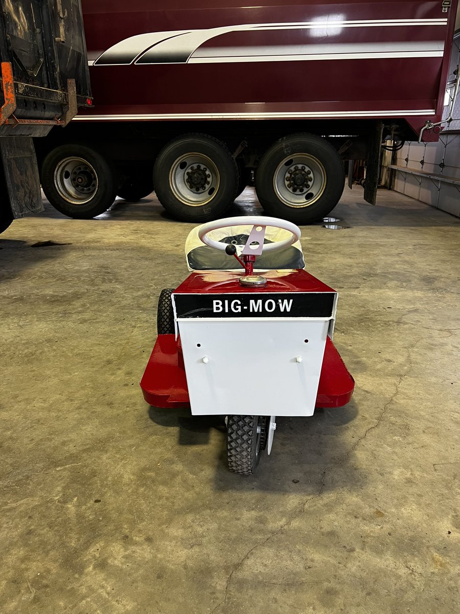 A 1970’s Big Mow on auction: $10

Paint: $30

The whole neighborhood wondering why I’d waste a week on this project: 

Priceless