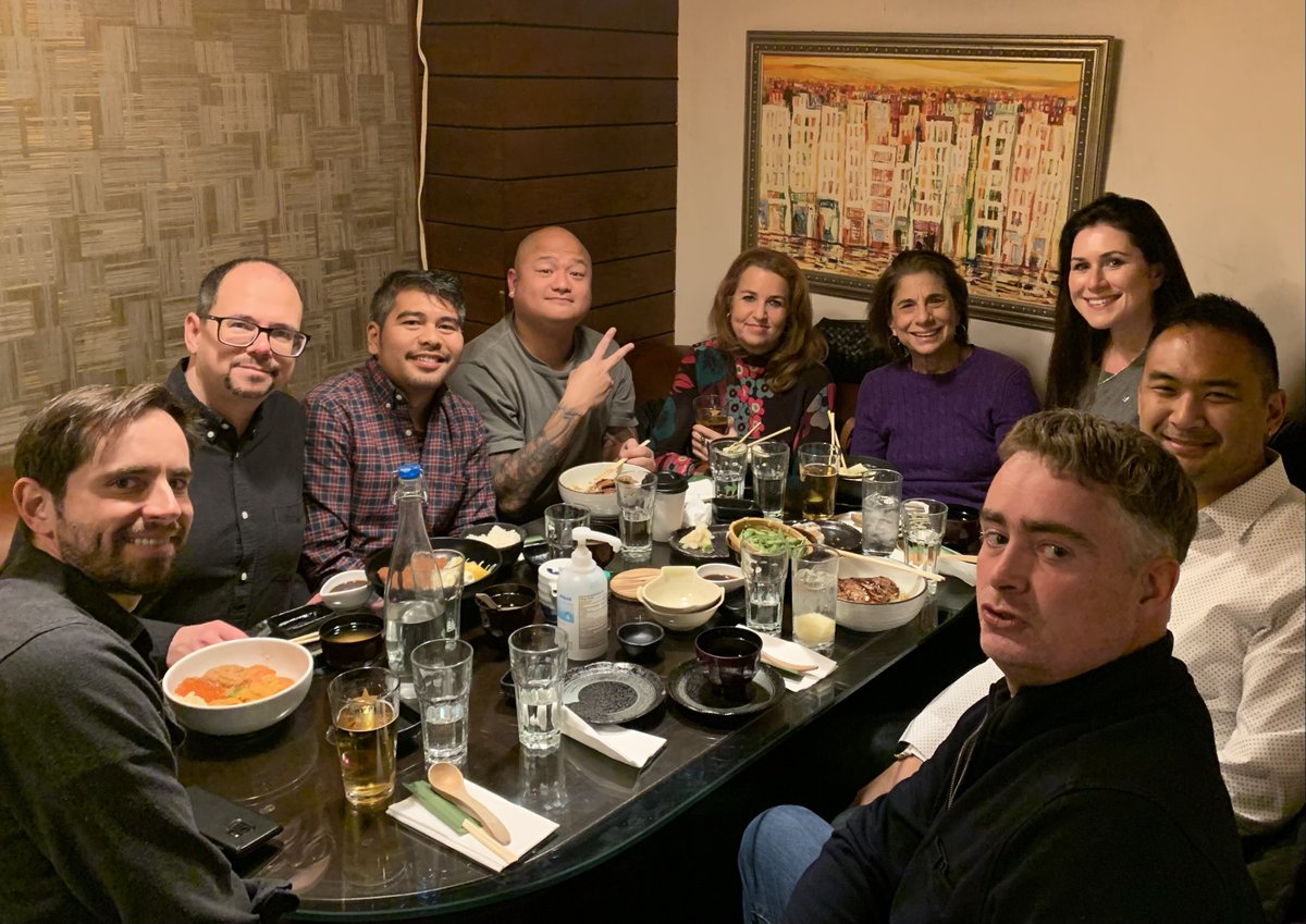 Cozy dinner meetup in #NewYork last night with other #ExtremeTravellers, members/fans of <a href="/everypassport/">Every Passport Stamp</a> <a href="/TCC_Org/">TravelersCenturyClub</a> <a href="/MostTraveled/">Most Traveled People (MTP)</a> <a href="/Nomadmaniaworld/">NomadMania</a> <a href="/extratravelfest/">@ExtraTravelFest</a>. Saying hi to <a href="/cveley/">Charles Veley@</a> <a href="/luistwitt/">Luis Aat</a> <a href="/LoicPedras/">Loïc Pedras</a> <a href="/Global_Gaz/">GlobalGaz</a> <a href="/rapidtravelchai/">Stefan Krasowski</a> <a href="/OrestZub/">Orest Zub</a> <a href="/onceuponasaga/">Thor Pedersen</a> <a href="/TheTravelCamel/">Shane Dallas</a>.