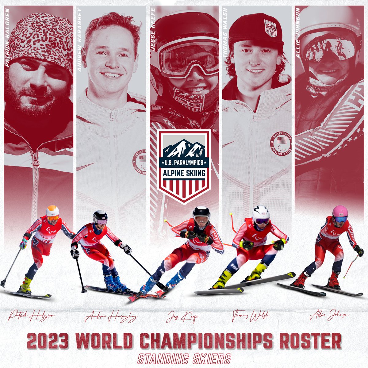 Squad ready ⛷

Meet the nine athletes who will represent 🇺🇸 at the 2023 FIS Para Alpine World Championships! Competition kicks off January 21 in Espot, Spain.

📰: go.teamusa.org/3Xx3ScQ