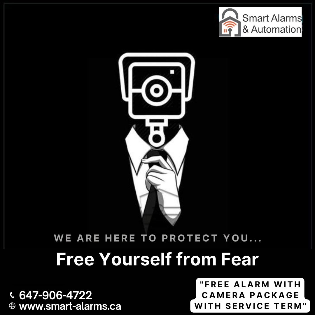 Free yourself from fear, get CCTV camera installed today!!!
 
⭐Get free alarm with camera package with service term ⭐

 #homesecuritysystem #security #hamilton #ontario #macrotechplanet #brampton #smartalarm #brantford #securityservices #theft #toronto #businesswoman #caledon