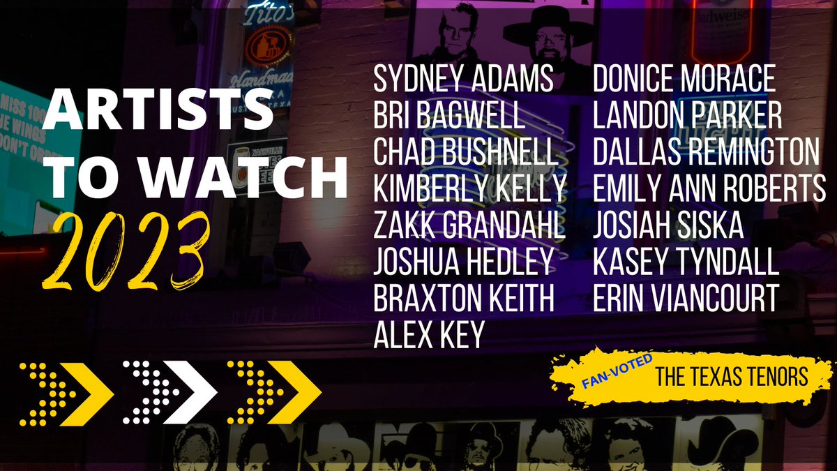 CountryEvolutn's tweet photo. Our Artists to Watch list for 2023 is here! Check it out and discover your new favorite artist: https://t.co/VF9w759ASA

#countrymusic #countryartiststowatch #artiststowatch2023 #artiststowatch #newcountryartists #newcountrymusic #countryevolution https://t.co/baC2QsKrwZ
