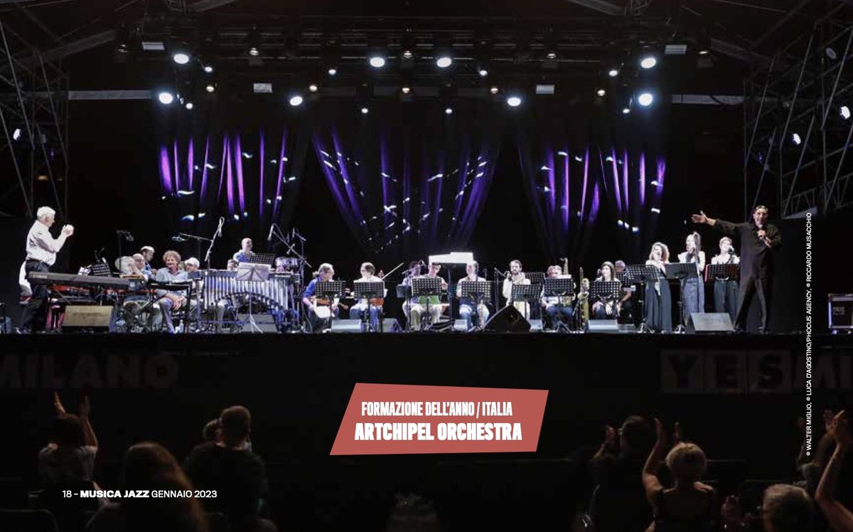 Artchipel News…
Referendum TOP JAZZ 2022:
ARTCHIPEL ORCHESTRA “Formazione dell’Anno”
CD “MUSICA DI JONATHAN COE” tra i “Dischi dell’Anno”.
Grazie “Musica Jazz”, non potevamo iniziare in modo migliore il nuovo anno.