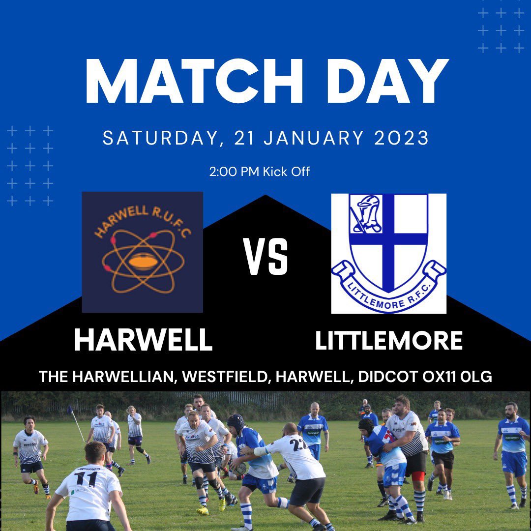 Littlemorerfc's tweet photo. THIS WEEKEND ~ @HarwellRUFC (A)
🗓️Saturday 21st January
🕰️ 14:00
The lads are looking forward to this one after a few weeks without a game 🏉
#Rugby #LeagueFixture #LittlemoreRFC https://t.co/Vc9dsW7WOi