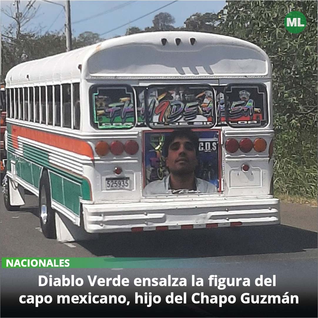 MetroLibrePTY's tweet photo. ¡No es Sinaloa, sino Panamá! El capo mexicano capturado recientemente, Ovidio Guzmán López, hijo del Chapo Guzmán, se pasea en la parte trasera de un Diablo Verde. ¿Dignificando a un criminal?

#MetroLibre https://t.co/vRUKlVflTP
