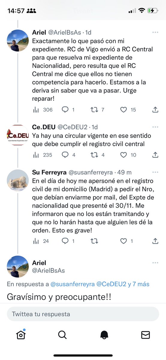 CeDEU2's tweet photo. @aifosan por favor les pedimos refuercen la Circular . Varios registros civiles no se han dado x notificados o no quieren . Os agradeceremos , aquí los ejemplos 👇👇👇 https://t.co/O08MSNLMUz