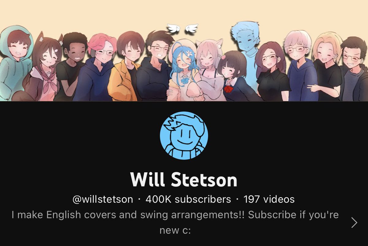 willstetson's tweet photo. WOOOOOO THANK YOU FOR 400,000 SUBS!!!!! HALF A MIL THIS YEAR 💕 https://t.co/1n96DYurj0