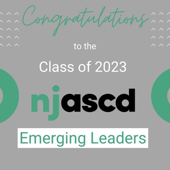 Excited and honored to be selected to join the @njascd Emerging Leader Class of 2023. I can't wait to continue learning next to these amazing #edleaders from around the state. I'm so lucky to work with leaders that inspire me to grow every single day. #emergingleader