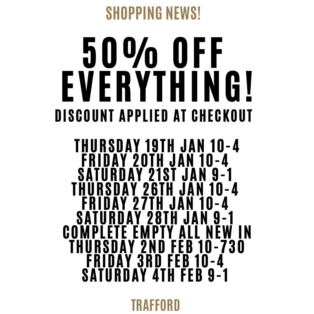 tkltd's tweet image. EVERYTHING HALFPRICE! 😍FOR 2 MORE WEEKS! - mailchi.mp/traffordknitwe…