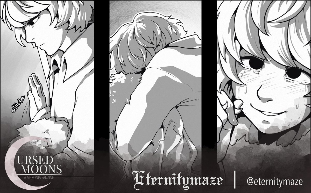 eternitymaze's tweet photo. Preview of my short comic for Cursed Moons: @MeroniaZine 🌙

Stay tuned for the full free fanzine on the 26th of January, 5pm (GMT)! 🤍🖤 https://t.co/05wQdAJHBZ