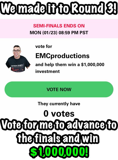 Vote for me here: https://t.co/94h8I6qyM3 Thank you to everyone who voted for me in round 2 of  @joincreatordao's<a href="/tag/marchingarts"class="tags"><span>#marchingarts</span></a><a href="/tag/emcproductions"class="tags"><span>#emcproductions</span></a><a href="/tag/tenordrums"class="tags"><span>#tenordrums</span></a><a href="/tag/drumbattle"class="tags"><span>#drumbattle</span></a>