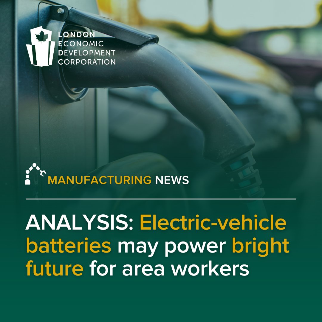 LondonEDC's tweet image. Following the announcement of the London area being Cami's future #batteryplant producer, London and St. Thomas are being eyed for future #electricvehicle investments 🔋 ⚡
 
Read the full @LFPress analysis here: bit.ly/3Wx9MtX

#ldnont #londonbusiness #londonenvironment