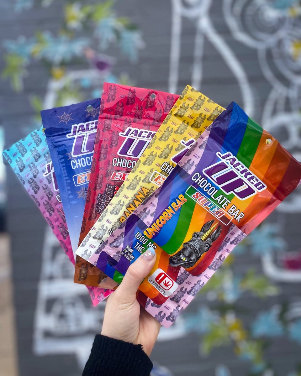 ThePeakOK's tweet photo. Stop by 36th Street for a sweet treat... you'll love all the flavors of these Jacked Up chocolate bars, but you'll love the effects even more 🤩 https://t.co/0Jjug0k88C