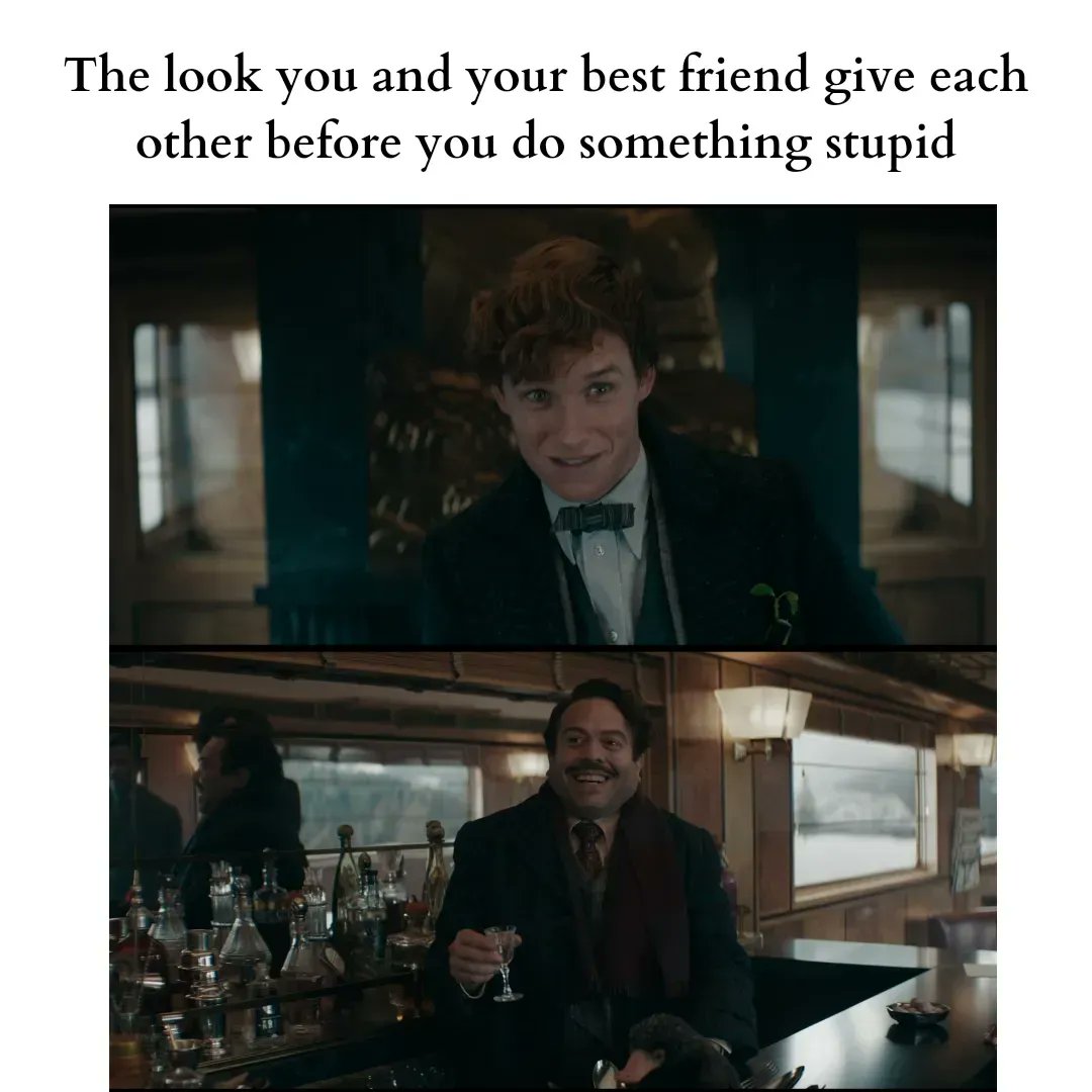 MuggleNet's tweet photo. Who is this person in your life, and what was the crime? #PartnersInCrime #FantasticBeasts #NewtScamander #Besties #StupidMistakes https://t.co/HHSfhRnUoh