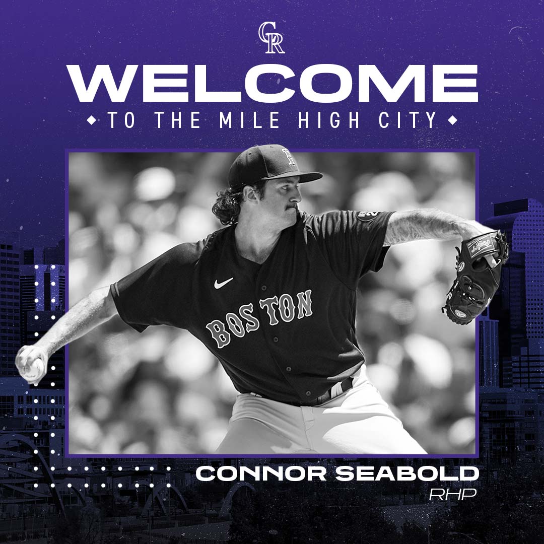 Rockies's tweet image. We have acquired right-handed pitcher Connor Seabold from the Boston Red Sox. 

The 40-man roster is currently full.