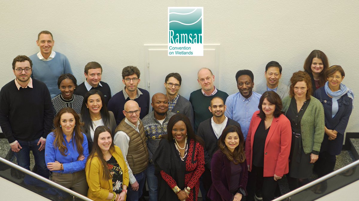 Over 3 months ago I started my role as Secretary General of the <a href="/RamsarConv/">Convention on Wetlands</a> on Wetlands. #COP14 happened in November &amp; now here we are - my team &amp; I ready for this next Triennium. This is the amazing team behind the work at the Secretariat here in Gland, Switzerland 🇨🇭🙏🏾🙌🏽👇🏾🤩😁