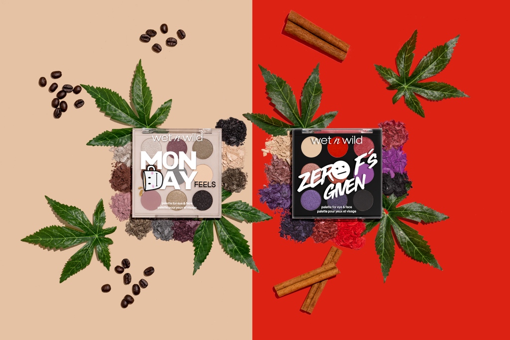 wetnwildbeauty's tweet photo. You've got the moods, we've got the shades for each one. Choose from 'Monday Feels' and 'Zero F's Given,' both infused with Cannabis Sativa Seed Oil for skin nourishing benefits 🍃⁠
⁠
Get #MondayFeels and #ZeroFsGiven @amazon @HEB and at https://t.co/DfcILGjYdk #wetnwildbeauty https://t.co/myy9YdxlZG