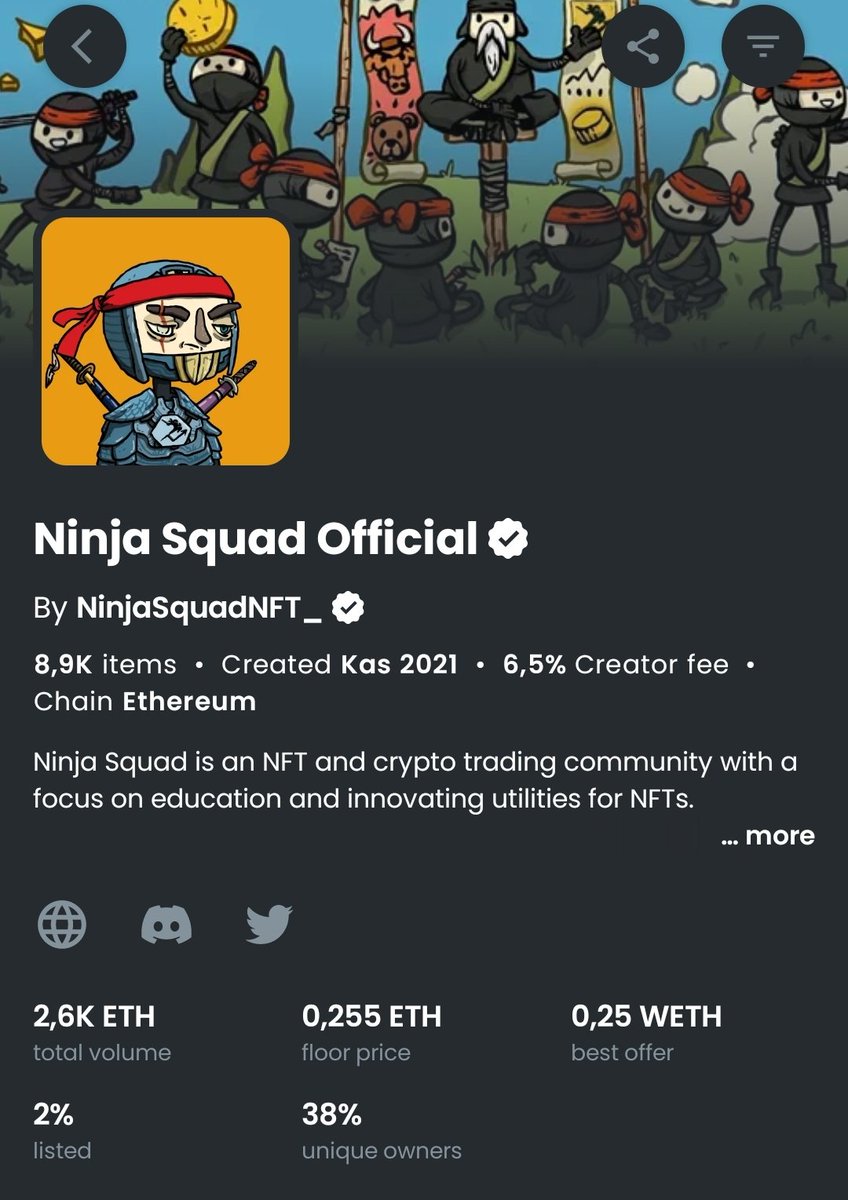 sercanlabs's tweet photo. Türk #NFT projelerinden bir tanesi olan #ninjasquadnft'nin çıkardığı kapsamlı kripto, NFT eğitimi ve ekip üyelerinin yakında güzel seyler geliyor paylaşımı sonrası yükseliş gelmeye başladı. Kısa bir süre önce ninjami satsam da yakında içeride olmak ümidi ile takipteyim. 🤔 https://t.co/NRF5S3HBAr