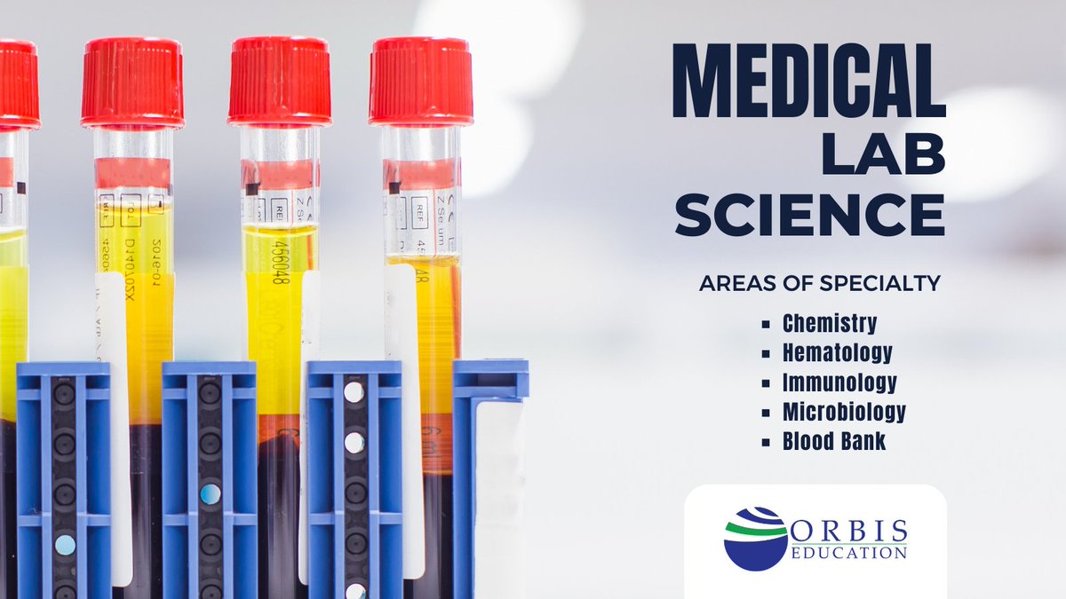 orbiseducation's tweet photo. Medical Lab Science (MLS) technologists make a difference; about two-thirds of healthcare decisions are based on their work.  Behind-the-scenes healthcare degree for those not interested in direct patient contact. Discover our MLS partners at https://t.co/e7p2tdTjth. #MLS https://t.co/1EWPFxPnWa